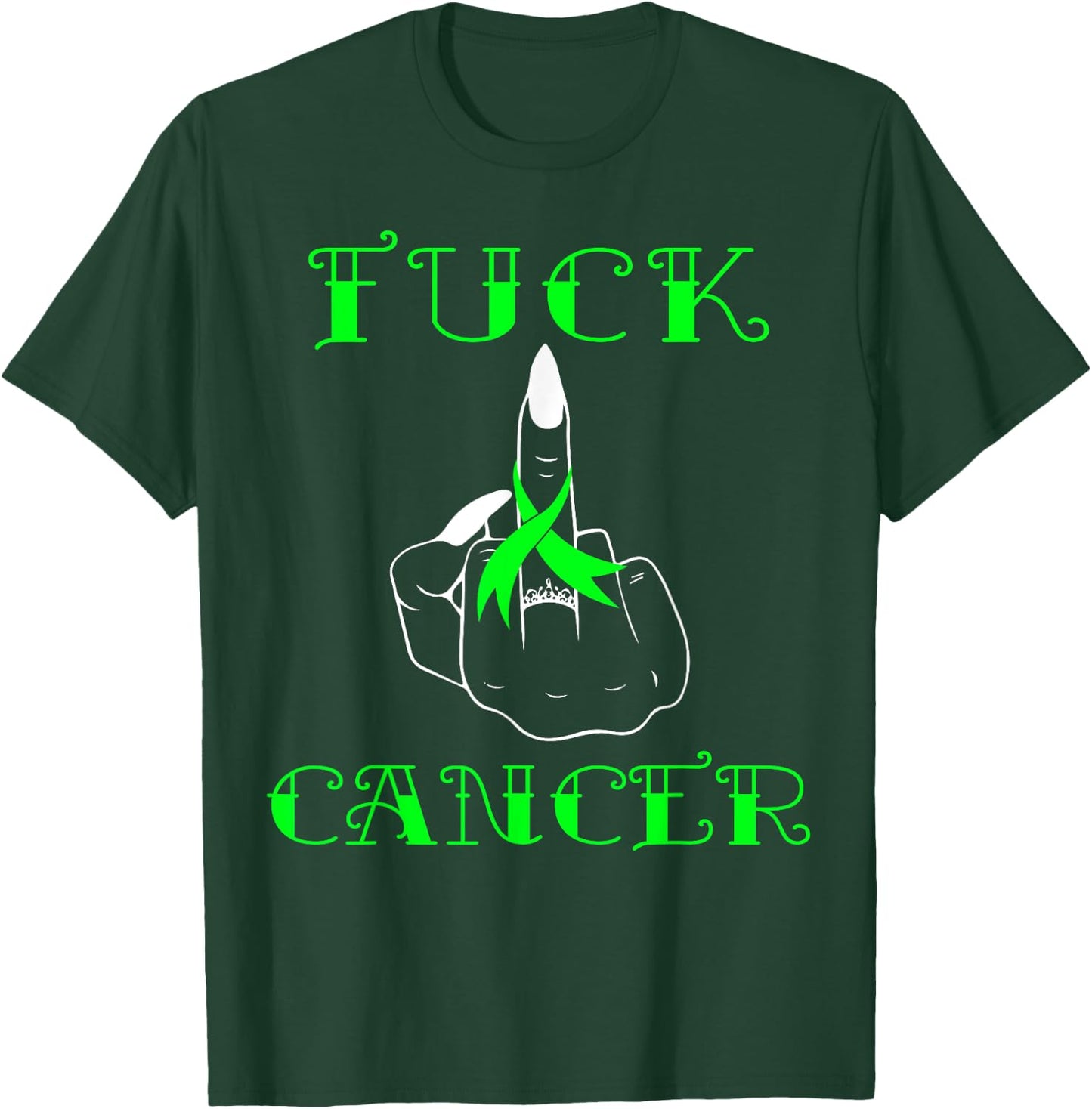 Fuck Cancer Tattoos Survivor Non-Hodgkin Lymphoma Cancer T-Shirt - T-Shirt | Forest