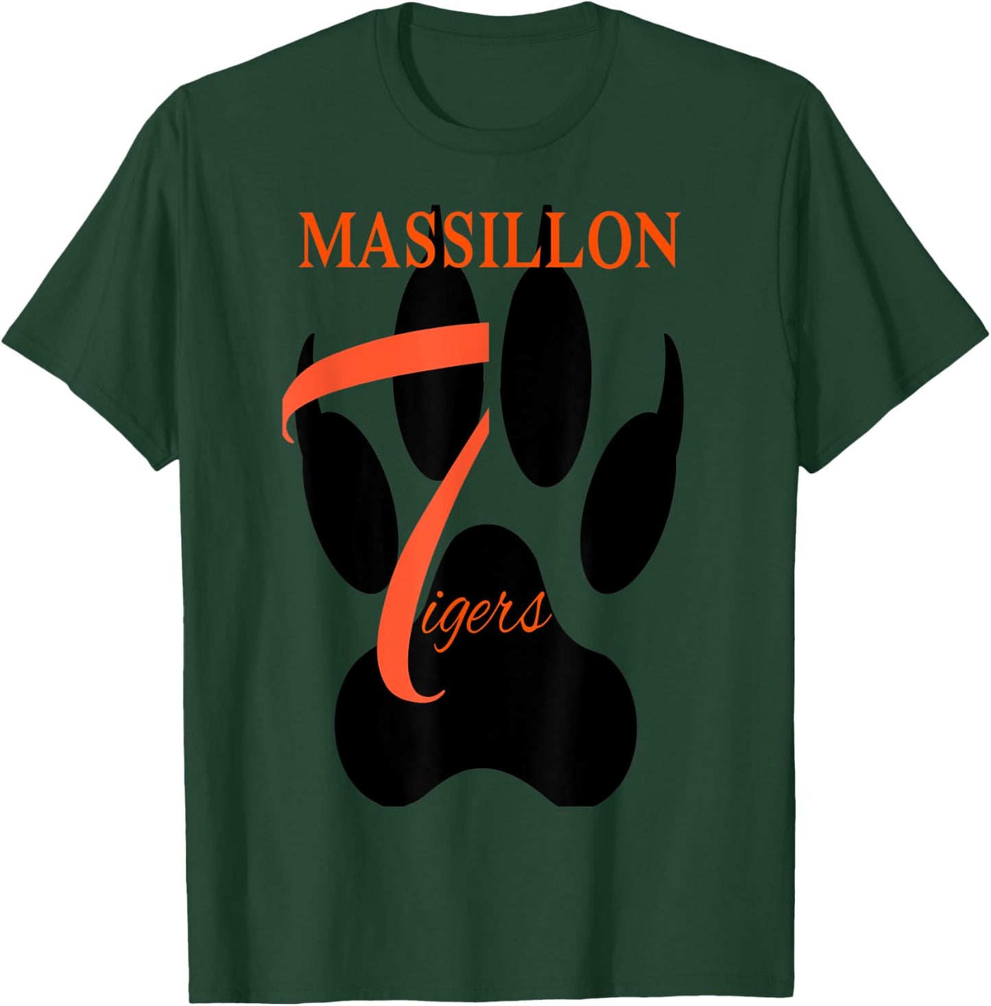 Tigers Sports, Football, Baseball, Basketball. Grey T-Shirt - T-Shirt | Forest