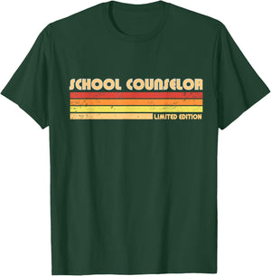 SCHOOL COUNSELOR Funny Personalized Profession Birthday Idea T-Shirt - T-Shirt | Forest