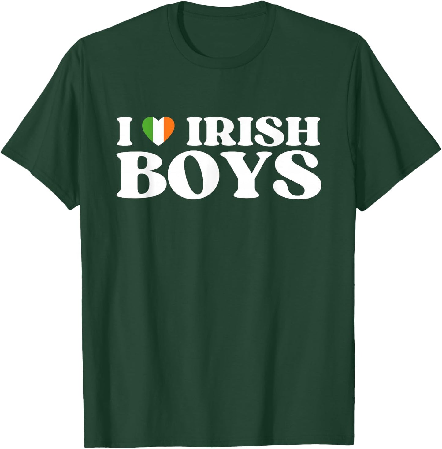 Funny I Love Irish Boys I Red Heart British Boys Ireland T-Shirt - T-Shirt | Forest