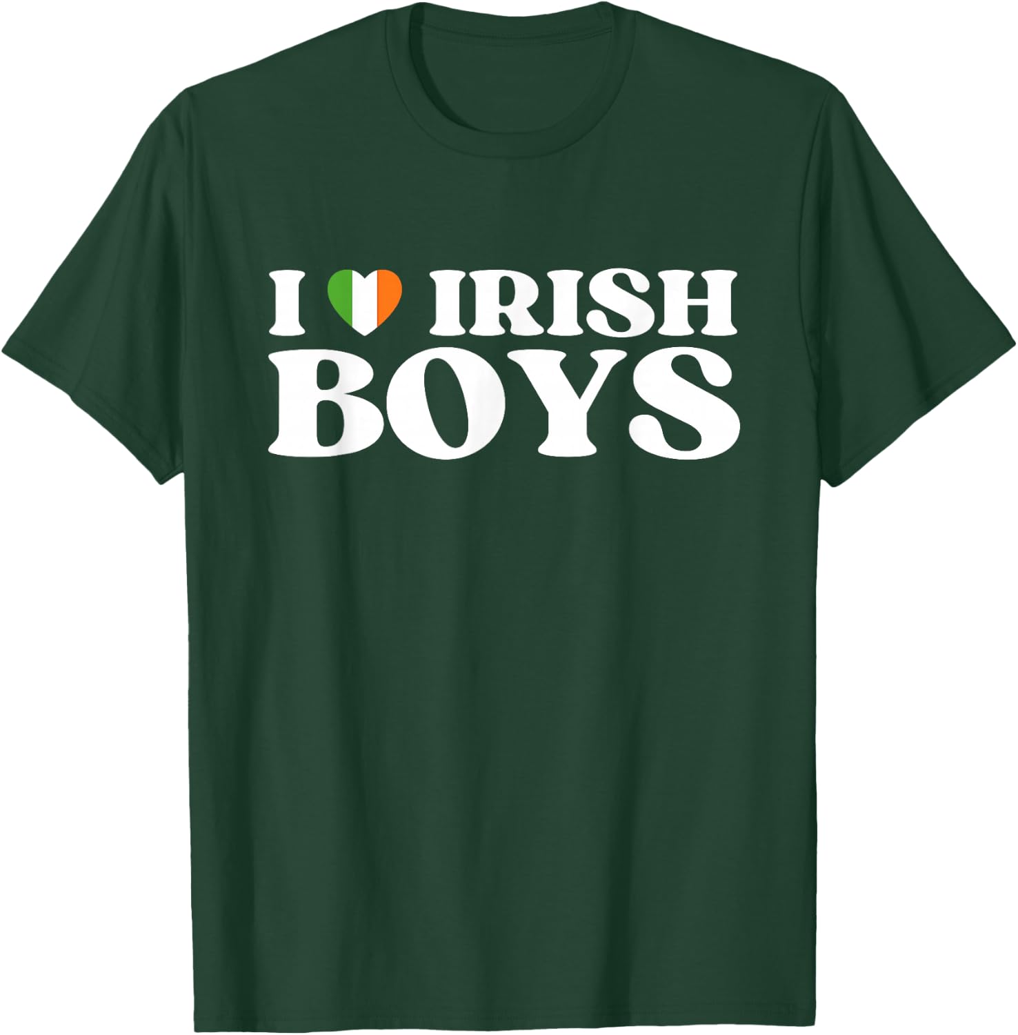 Funny I Love Irish Boys I Red Heart British Boys Ireland T-Shirt - T-Shirt | Forest