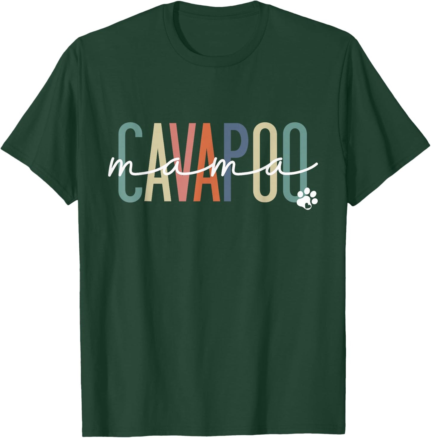 Cavapoo Mama Cavadoodle Dog Mom Mother's Day T-Shirt - T-Shirt | Forest