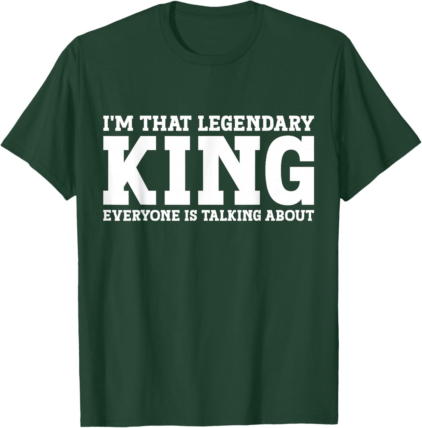 King Personal Name Funny King T-Shirt - T-Shirt | Forest