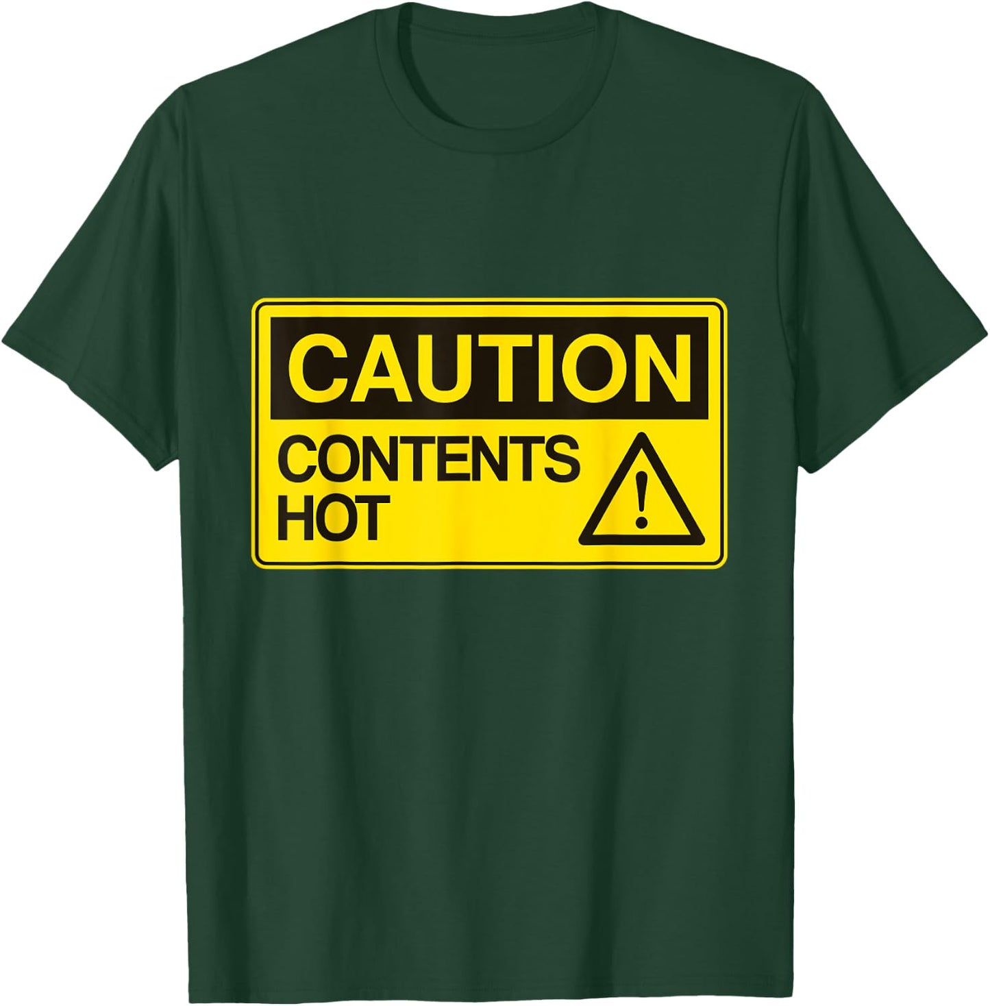 Caution contents Hot Boys and Girls Party and Pajama T-Shirt - T-Shirt | Forest