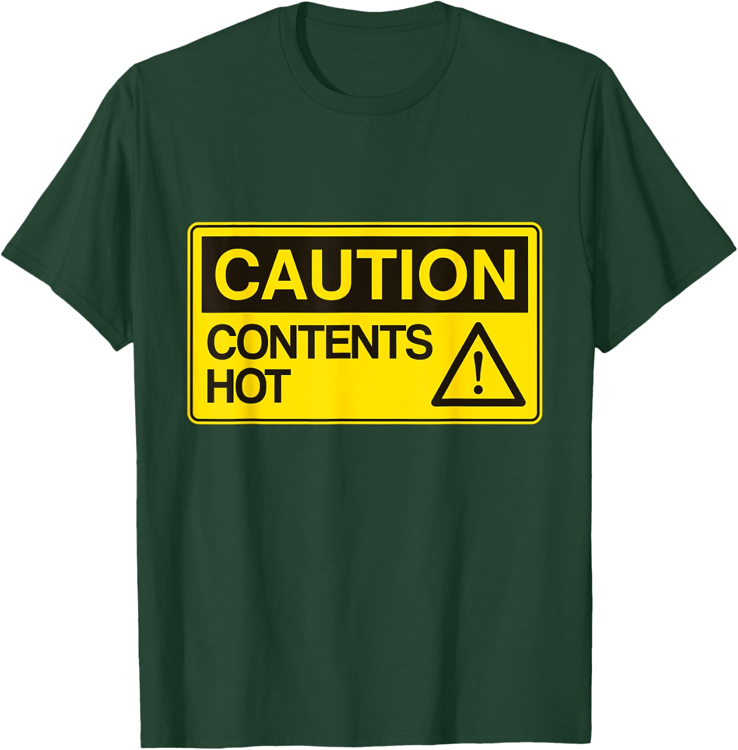 Caution contents Hot Boys and Girls Party and Pajama T-Shirt - T-Shirt | Forest