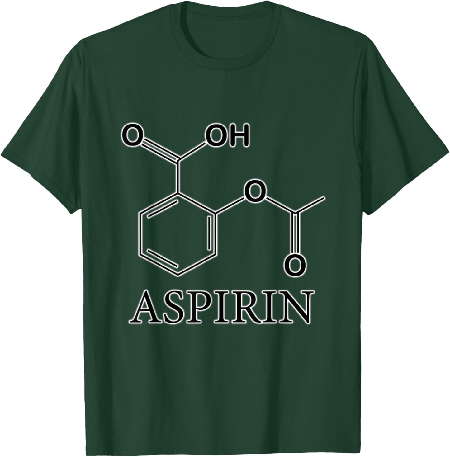 Aspirin Formula Shaped T-Shirt - T-Shirt | Forest