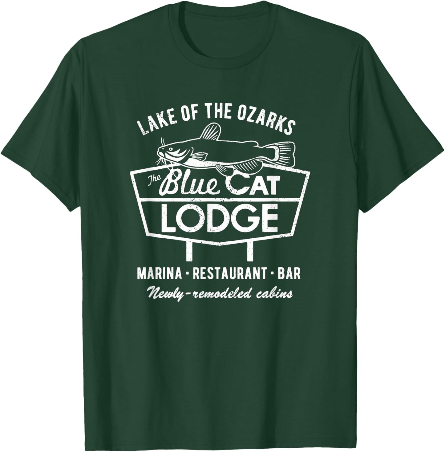 Blue Cat Lodge T-Shirt - T-Shirt | Forest
