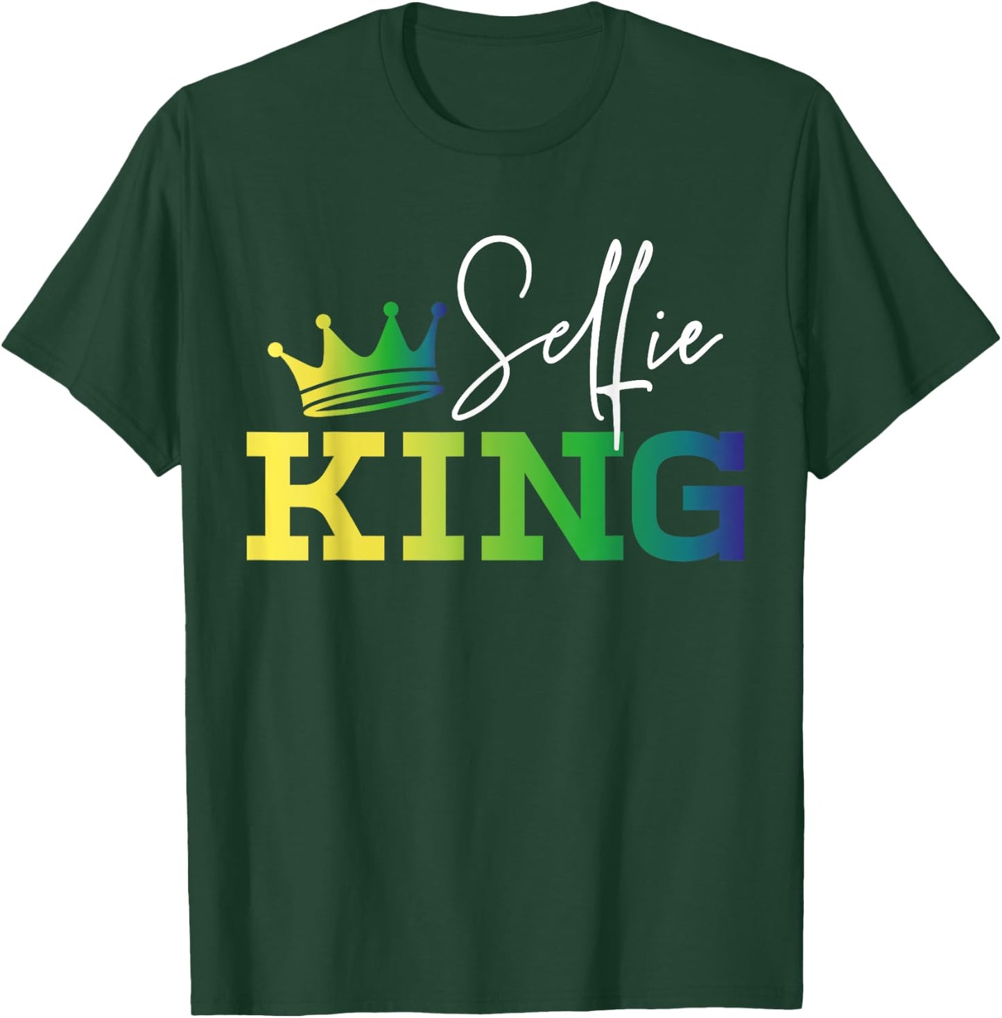 Selfie King Camera Lovers Photography Videography T-Shirt - T-Shirt | Forest