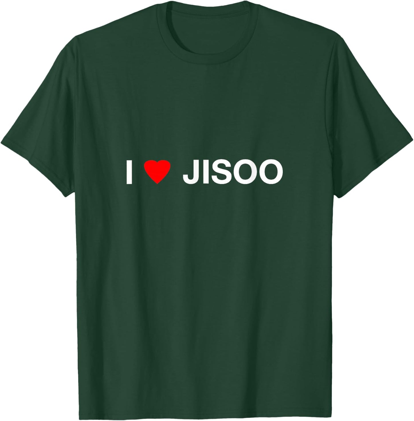 I Heart JISOO T-Shirt - T-Shirt | Forest