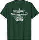 Flying Machine Leonardo da Vinci - Aerial Screw Helicopter T-Shirt - T-Shirt | Forest