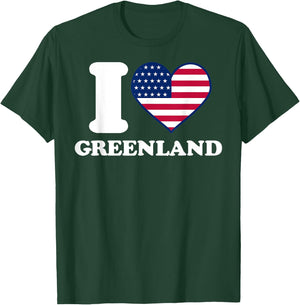 I love Greenland I heart Greenland T-Shirt - T-Shirt | Forest