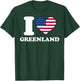 I love Greenland I heart Greenland T-Shirt - T-Shirt | Forest