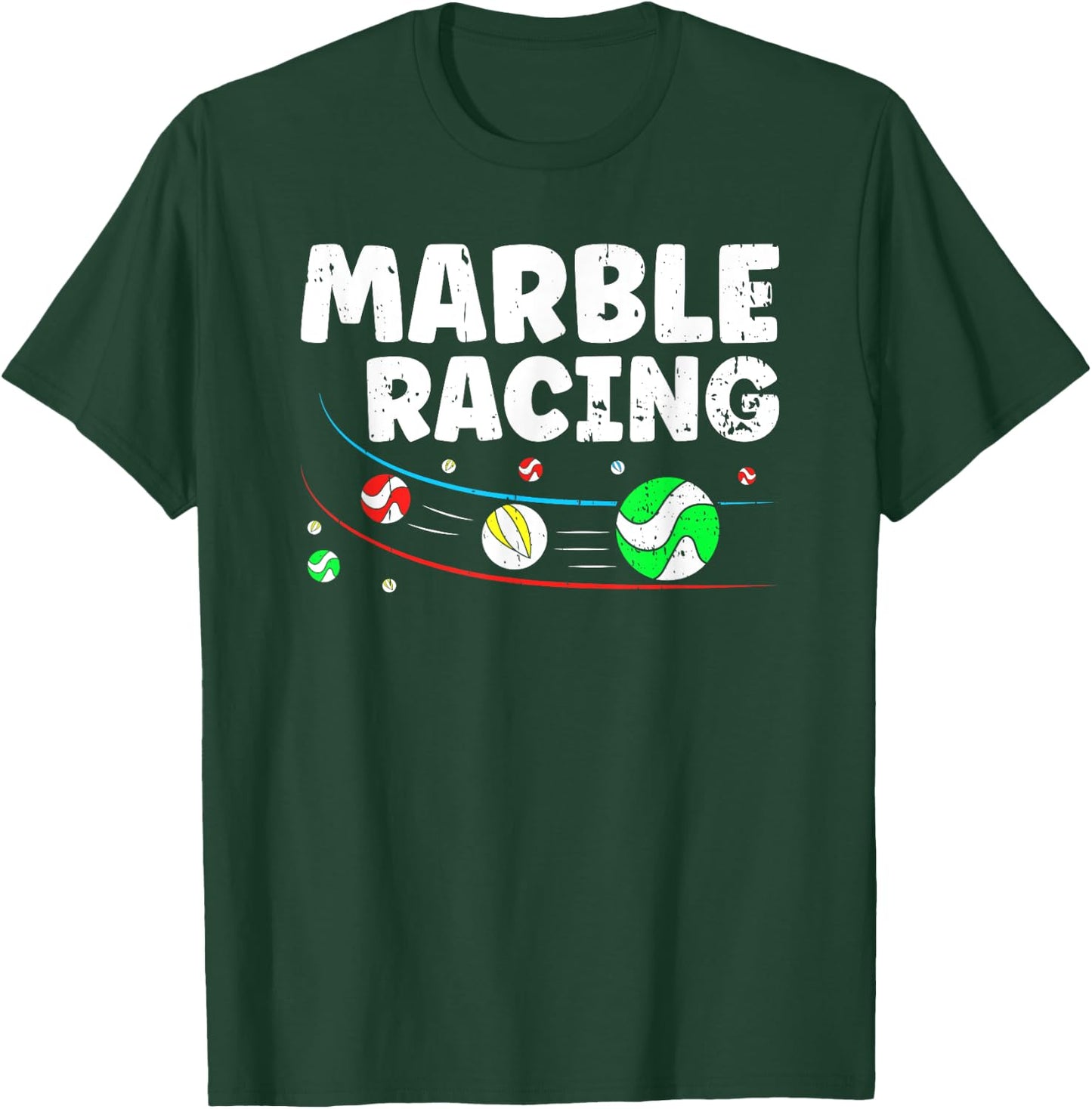Marble Racing Marble Race Track Game Kids Adults T-Shirt - T-Shirt | Forest