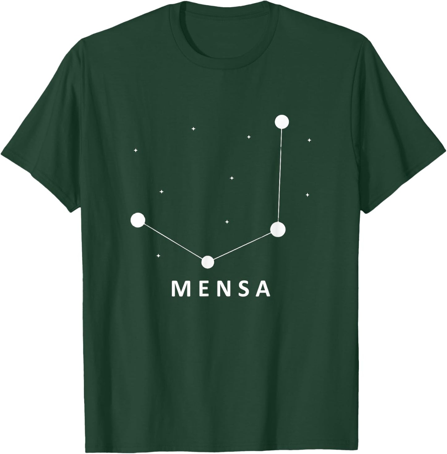 Mensa Constellation Galaxies Astrology Horoscope T-Shirt - T-Shirt | Forest