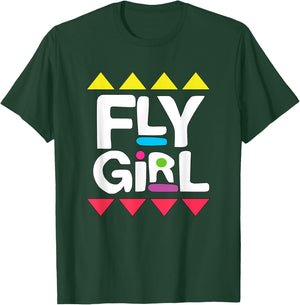 Fly Girl 80s Hip Hop Shirt for Woman 90s Old School B-Girl T-Shirt - T-Shirt | Forest