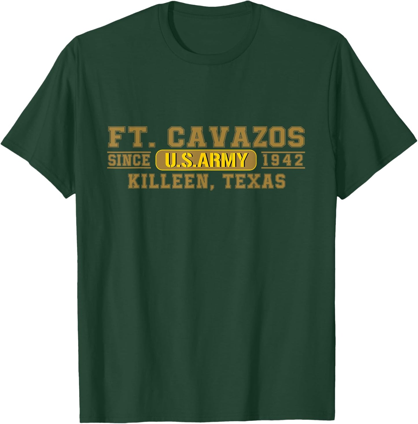 Fort Cavazos Us Army Base Ft Cavazos Killeen Texas Tx Gifts T-Shirt - T-Shirt | Forest