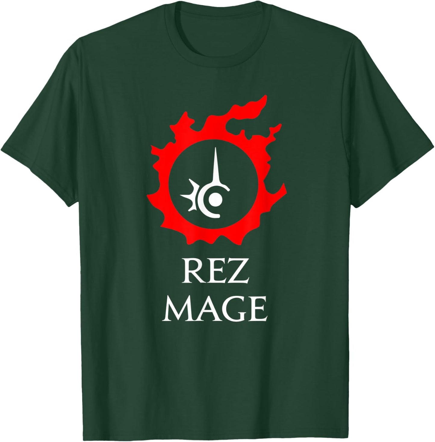 Red Mage Funny meme for MMORPG gamers - RDM Rez Mage T-Shirt - T-Shirt | Forest
