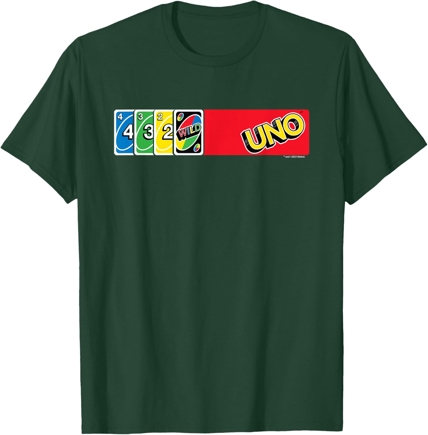 UNO - Card Spread T-Shirt - T-Shirt | Forest