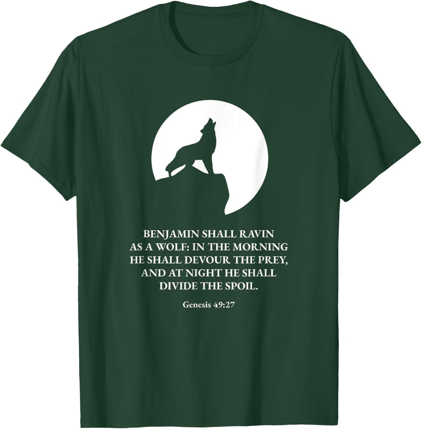 Proverbs Bible Study Genesis 49 27 T-Shirt - T-Shirt | Forest