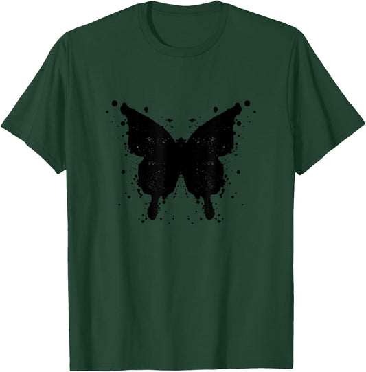 Rorschach ink splatter butterfly T-Shirt - T-Shirt | Forest