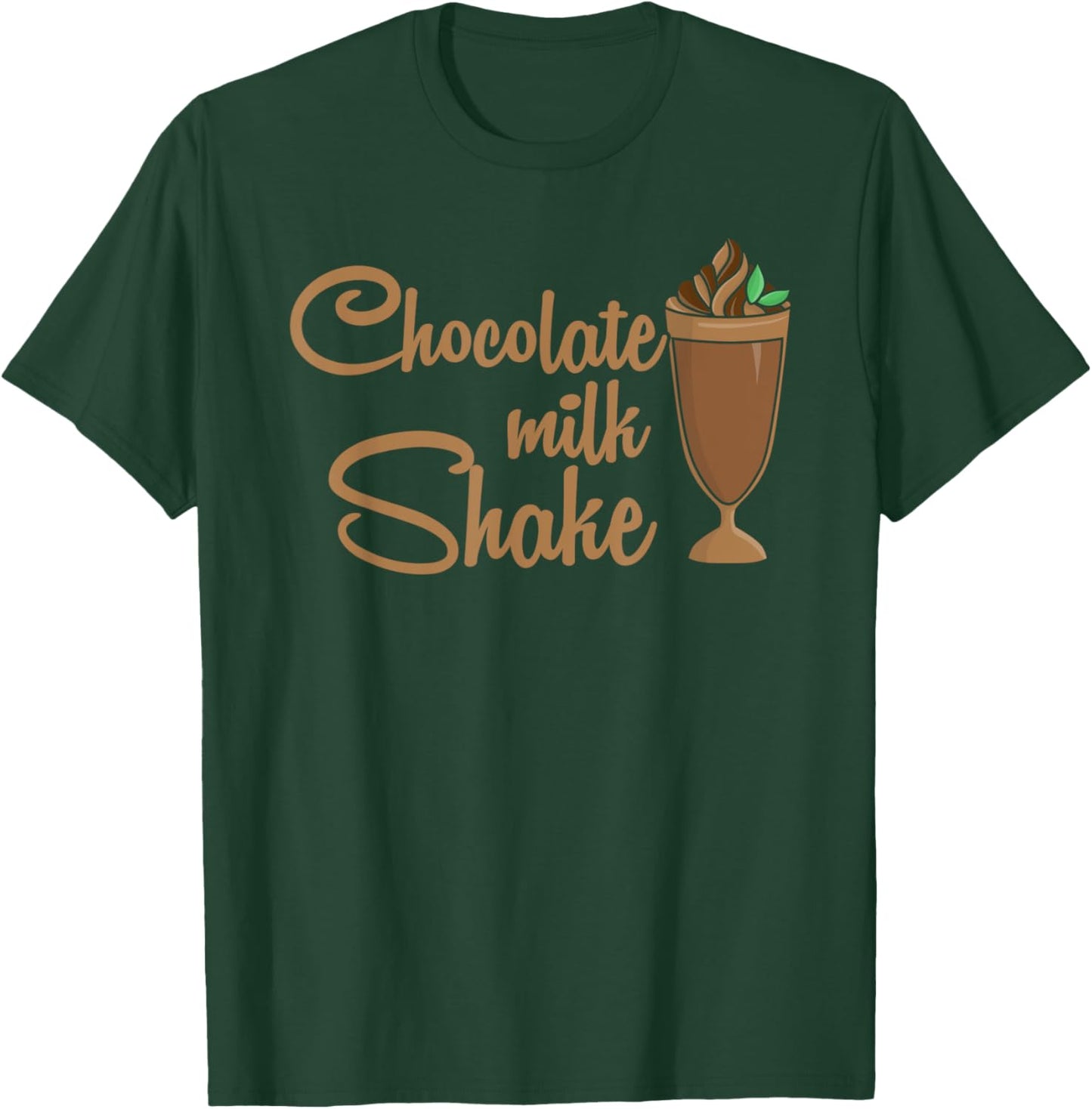 Chocolate Milk Shake Candies Sugar Dessert Confectionery T-Shirt - T-Shirt | Forest