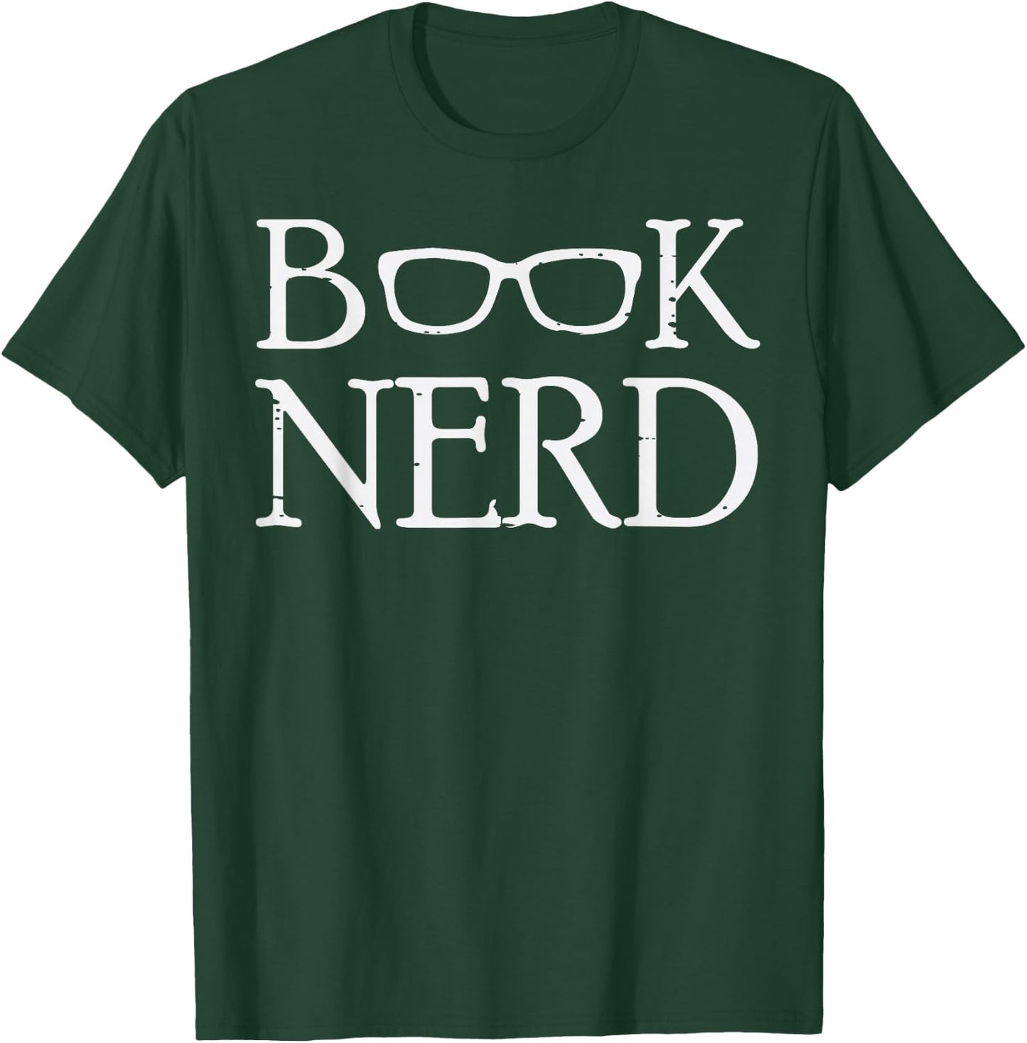 Book Nerd Reading Bookworm Librarian Teacher Men Women Kids T-Shirt - T-Shirt | Forest