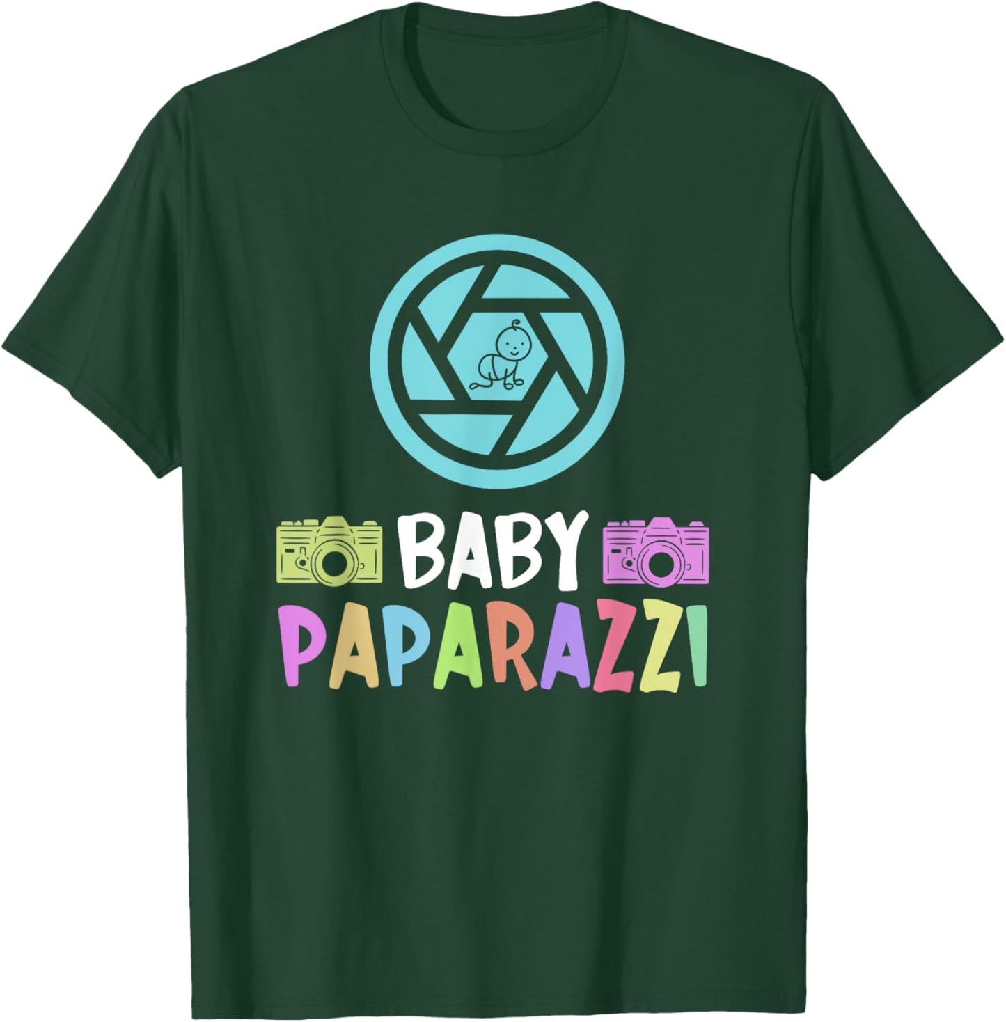 Baby Paparazzi - Newborn Photographer Photographer T-Shirt - T-Shirt | Forest