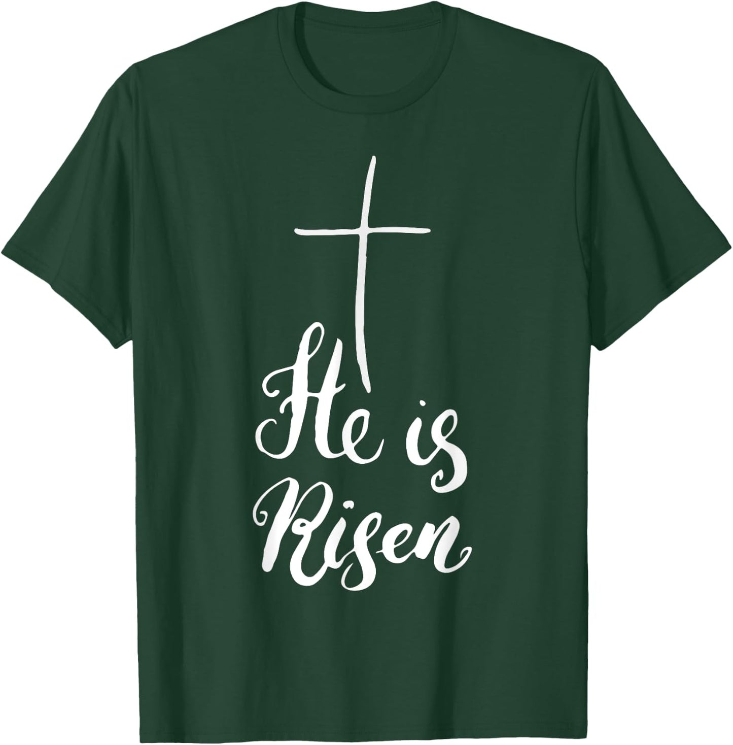 He Is Risen Easter Bunny Christ T-Shirt - T-Shirt | Forest