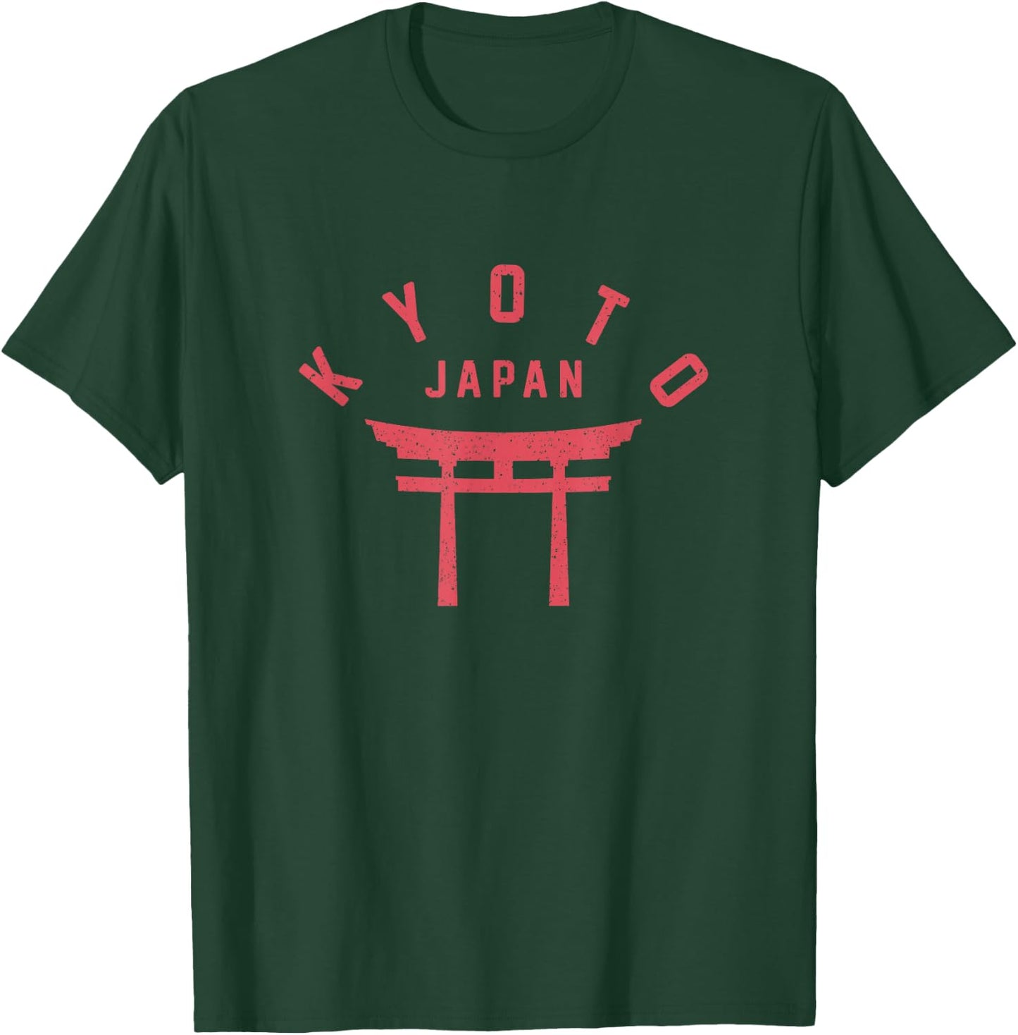 Vintage Kyoto Japan Traditional Japanese Torii Gate T-Shirt - T-Shirt | Forest
