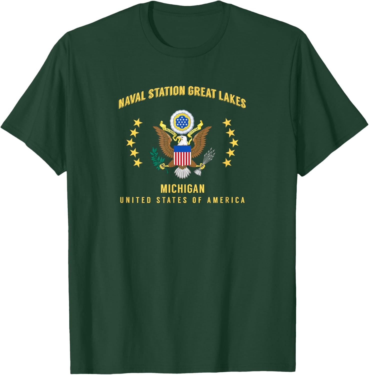 Naval Station Great Lakes T-Shirt - T-Shirt | Forest