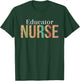 Leopard Educator Nurse Gifts Nursing Apparel T-Shirt - T-Shirt | Forest
