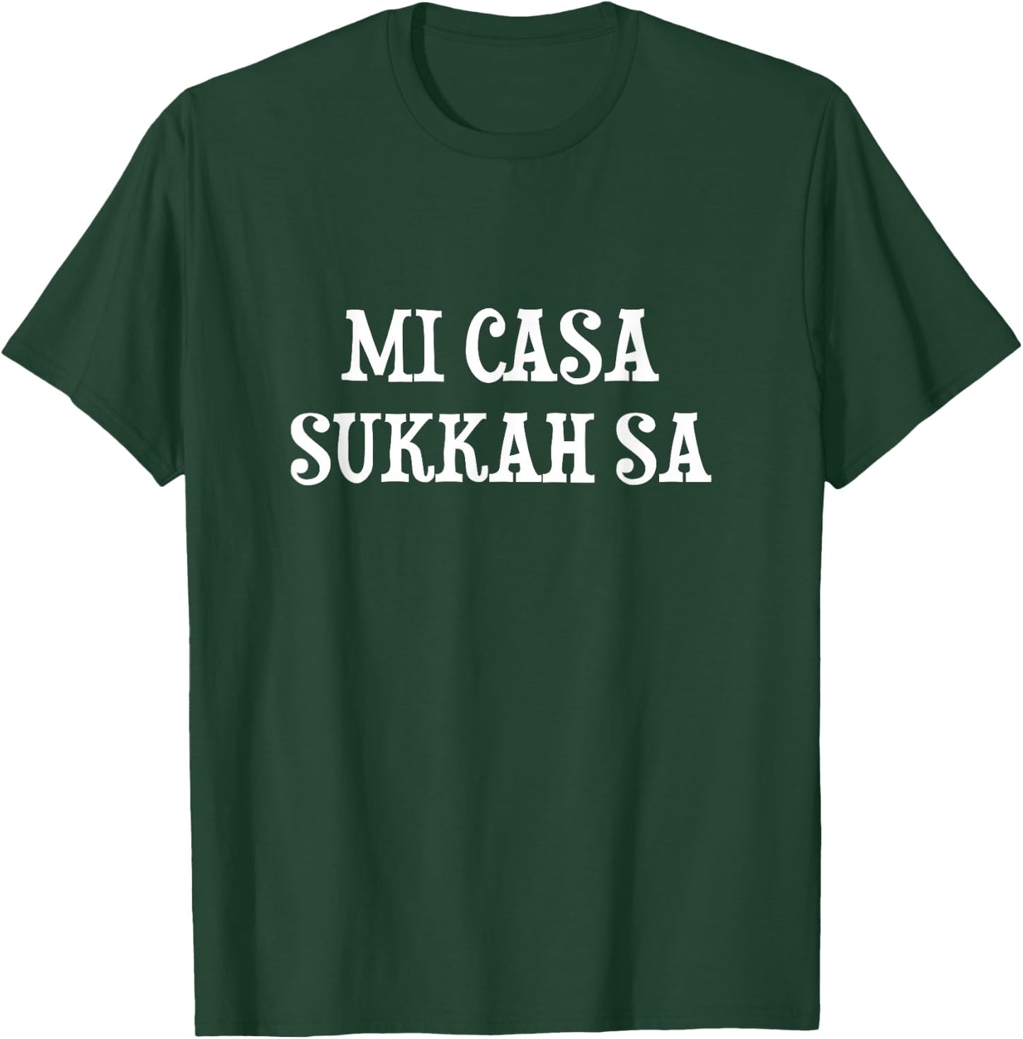 Mi Casa Sukkah sa Sukkot Jewish Ushpizin Guests Lulav Etrog T-Shirt - T-Shirt | Forest