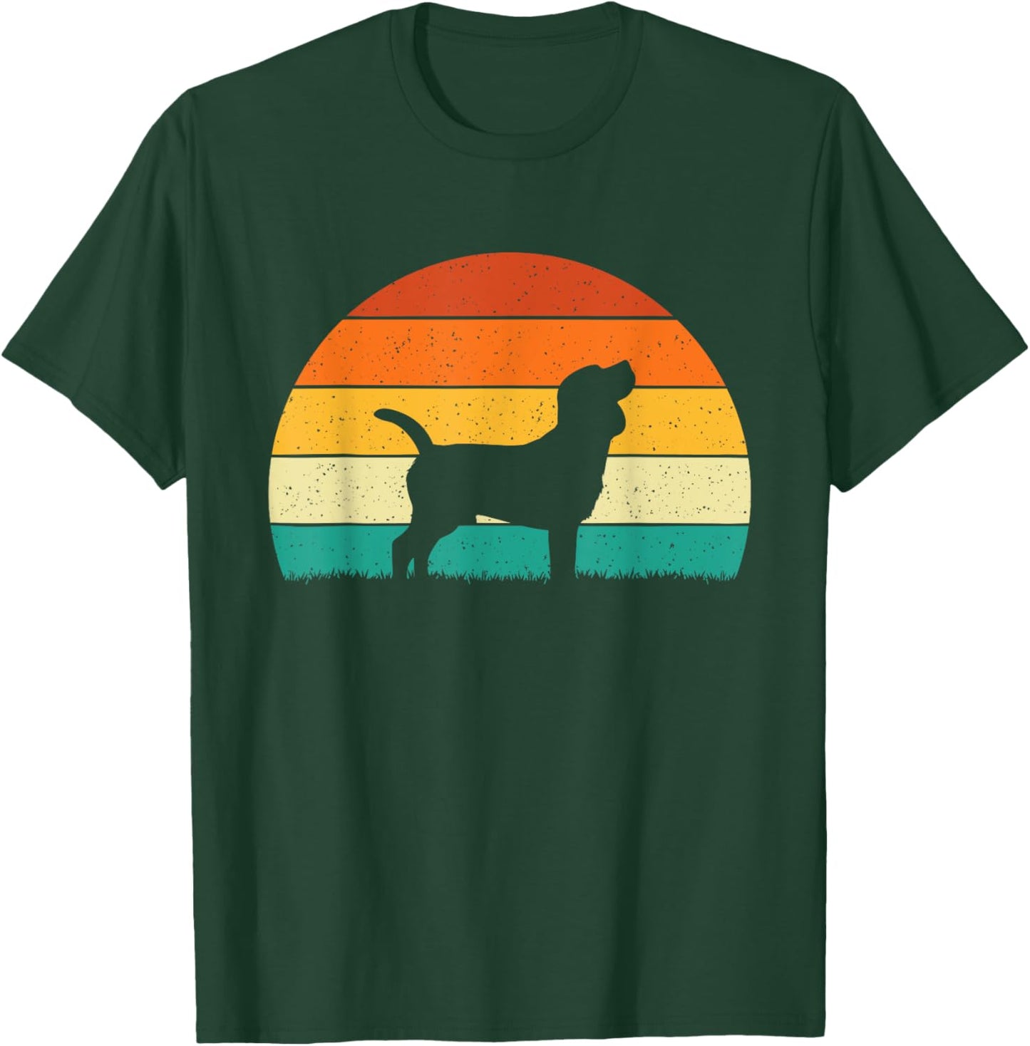 Retro Vintage Beagle - Dog Lover Animal Lover Puppy T-Shirt - T-Shirt | Forest