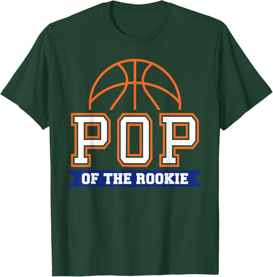 POP of Rookie 1st Birthday Basketball Theme Matching Party T-Shirt - T-Shirt | Forest