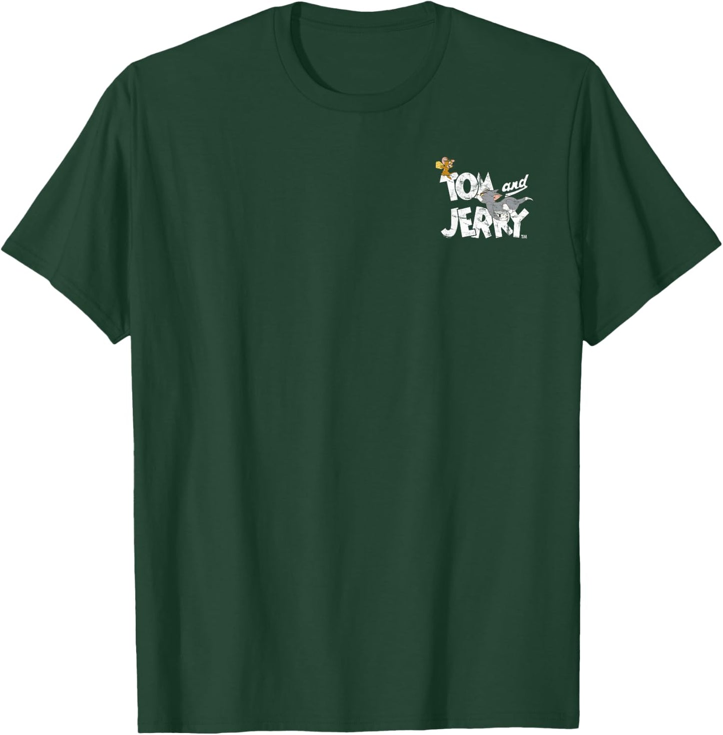 Tom and Jerry Pocket Chase Logo T-Shirt - T-Shirt | Forest