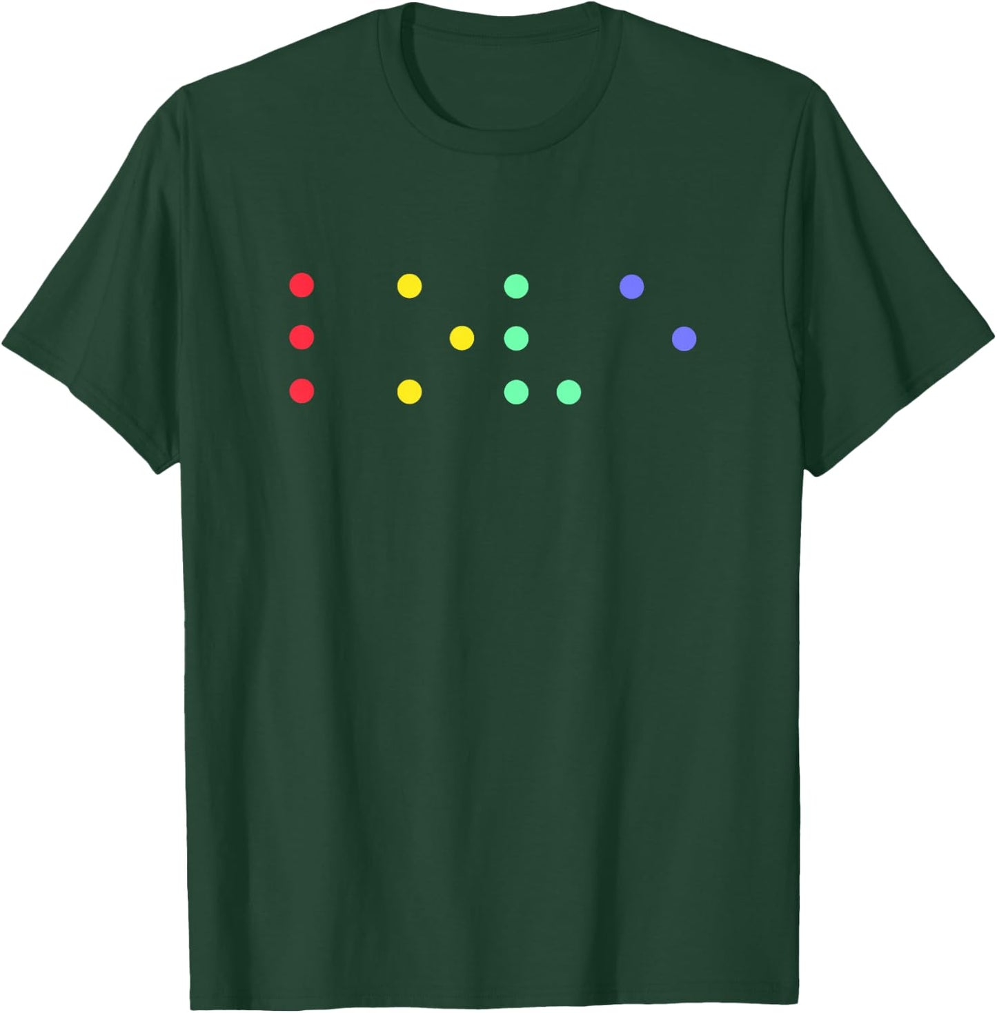 Braille Lettering Love Braille Alphabet Love T-Shirt - T-Shirt | Forest