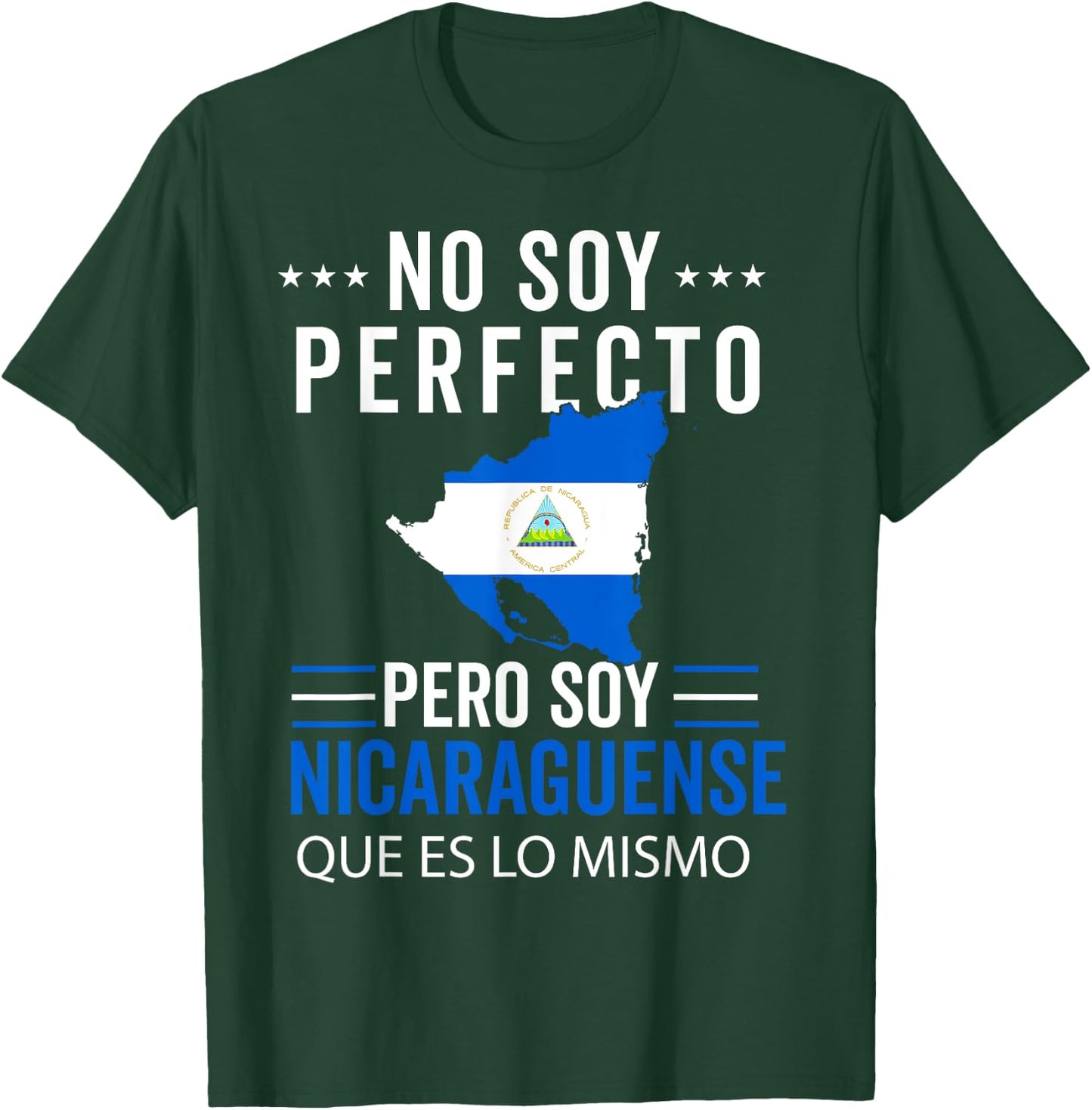 Nicaragua Flag Camiseta Nicaraguan Nicoya Men Hombre Nica T-Shirt - T-Shirt | Forest