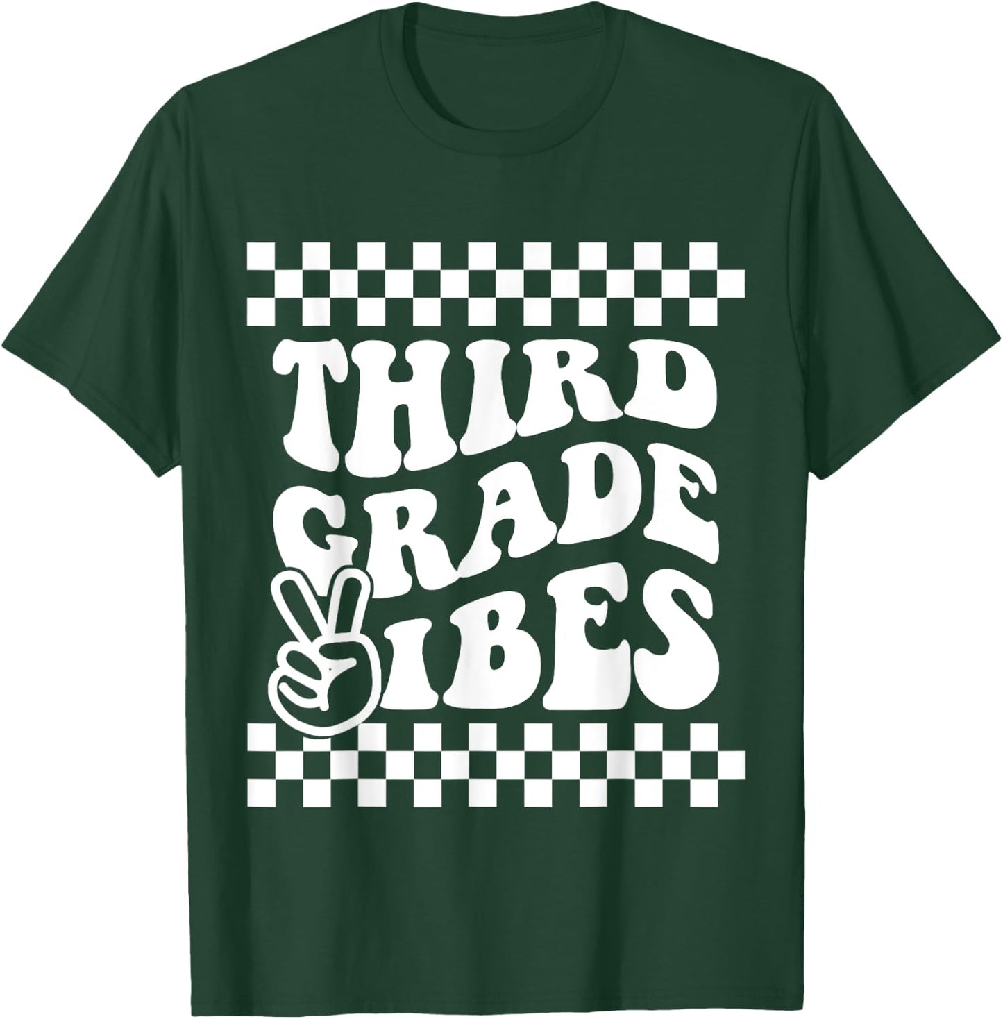 First Day of Third Grade Vibes Girls Back to School Boys T-Shirt - T-Shirt | Forest