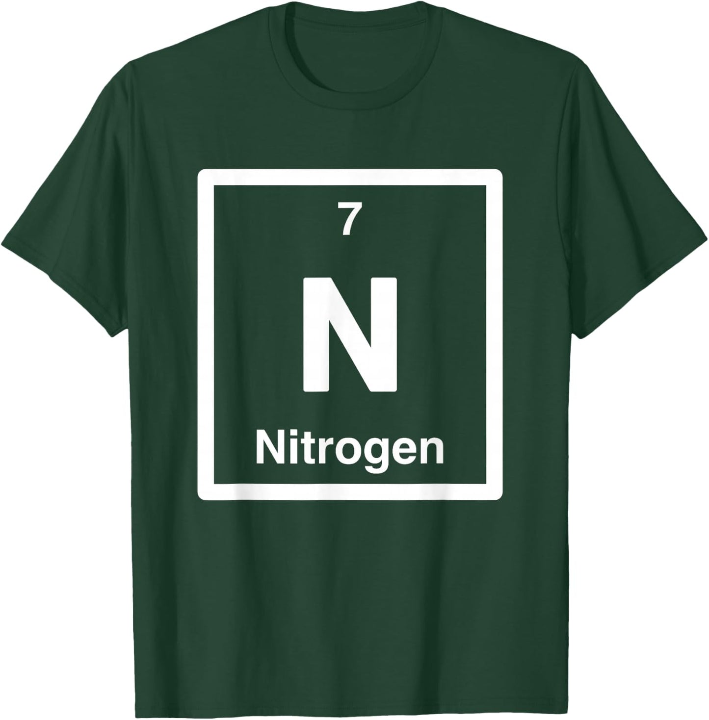 Nitrogen, N Periodic Table of Elements Science Gifts T-Shirt - T-Shirt | Forest