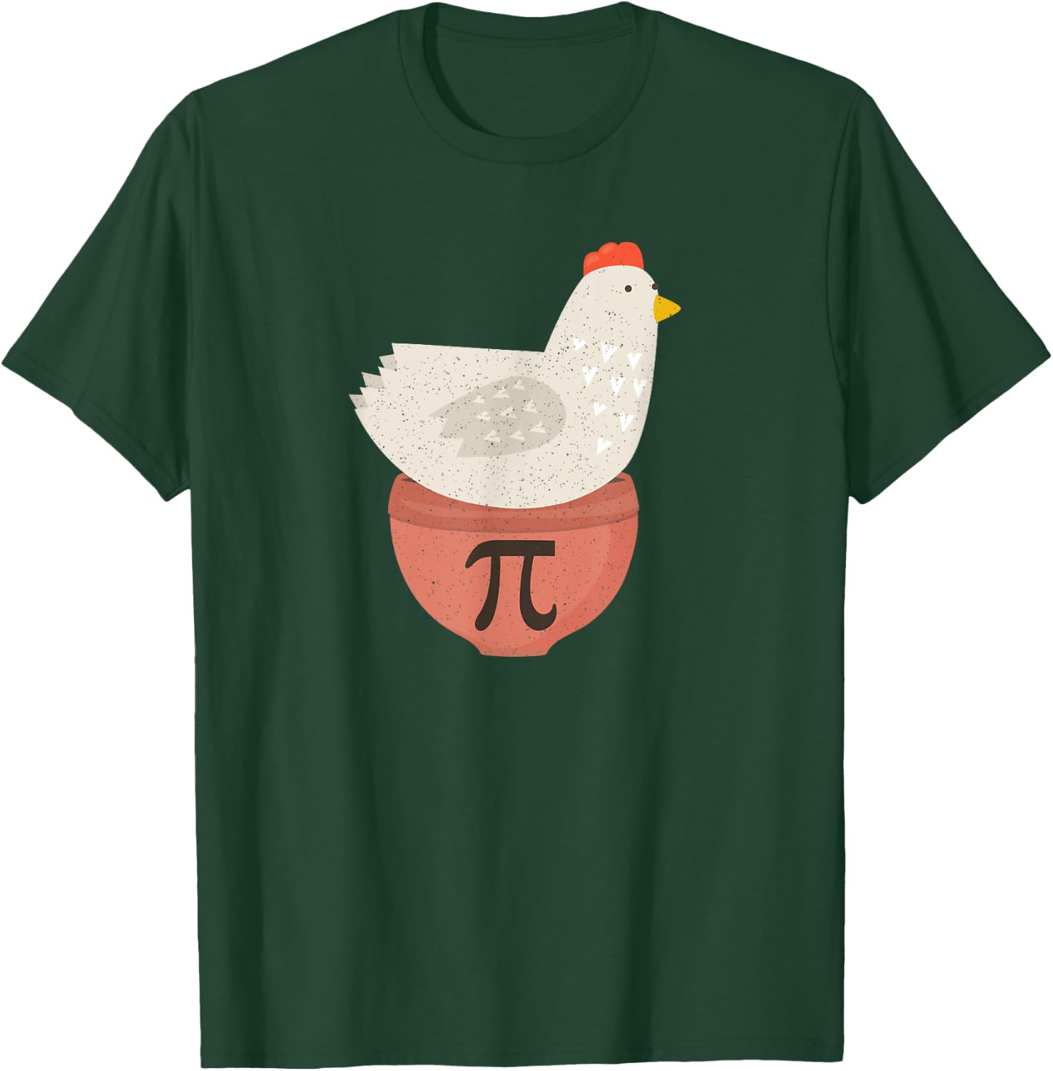 Happy Pi Day Funny Chicken Pot Pie 3.14 Science Math Teacher T-Shirt - T-Shirt | Forest