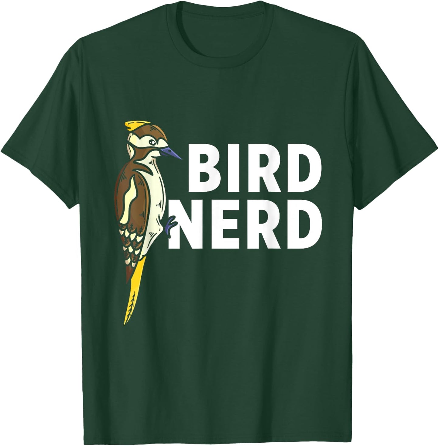 Bird Woodpecker Nerd Birds Watching Lover Watcher Birding T-Shirt - T-Shirt | Forest