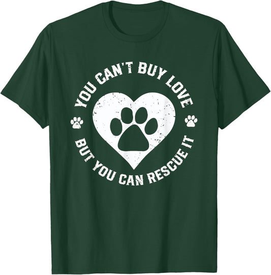 you can't buy Love rescue dog lover in your life Women Kids T-Shirt - T-Shirt | Forest