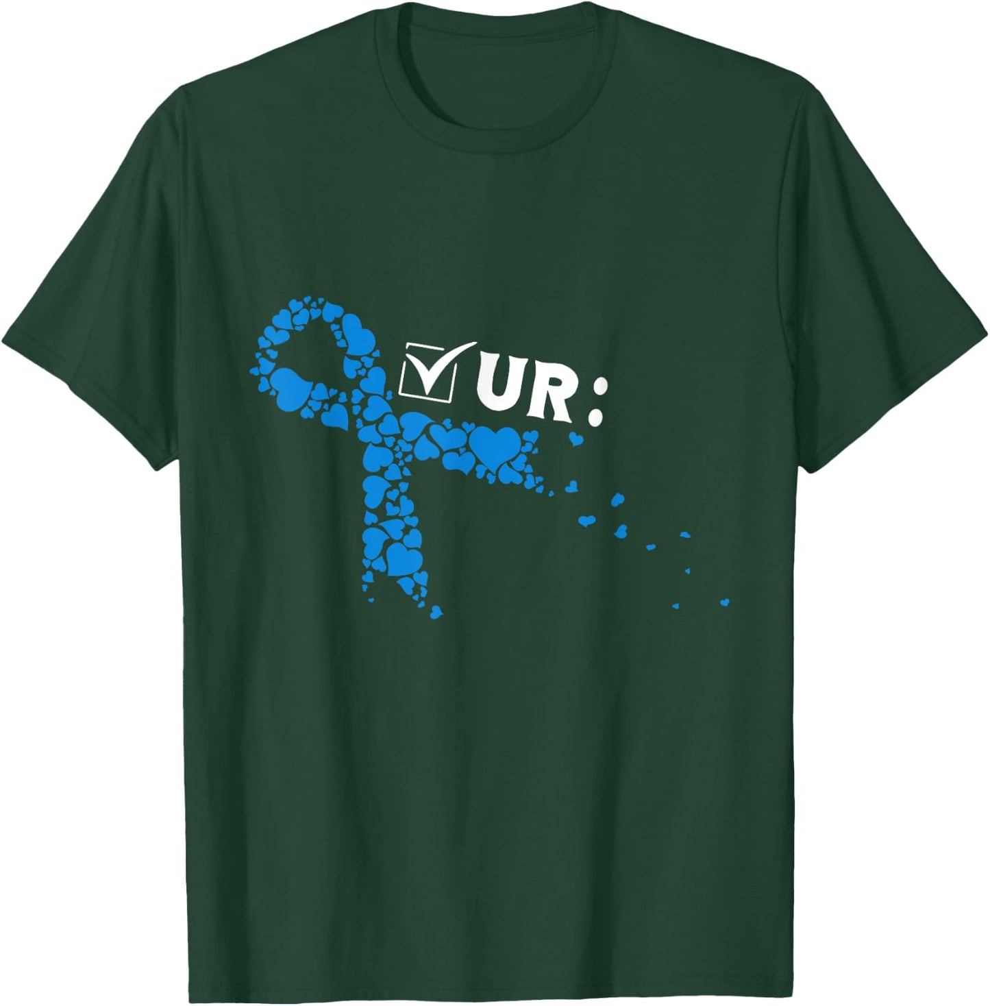Check Your Colon Colonoscopies Colon Cancer Awareness T-Shirt - T-Shirt | Forest