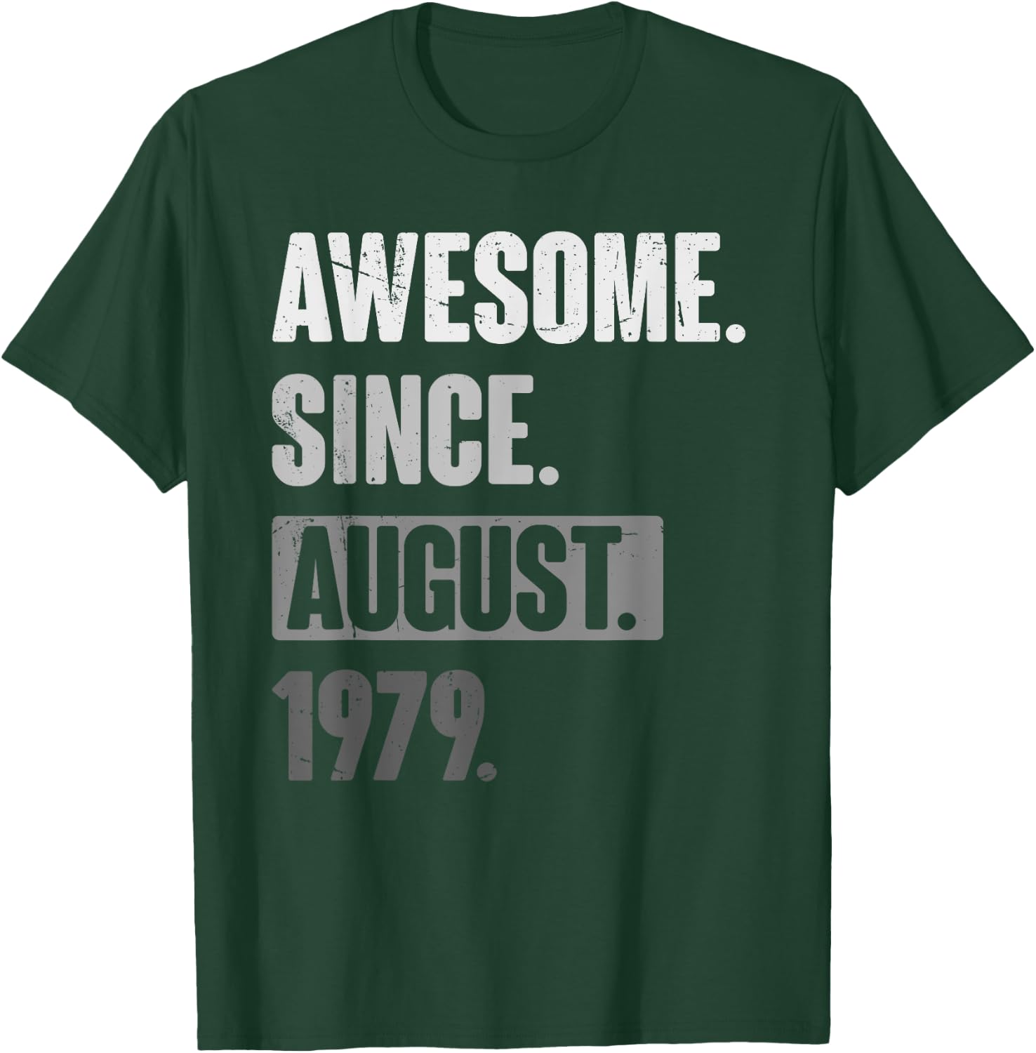 Awesome Since August 1979 - Funny Birthday 44th Decoration T-Shirt - T-Shirt | Forest