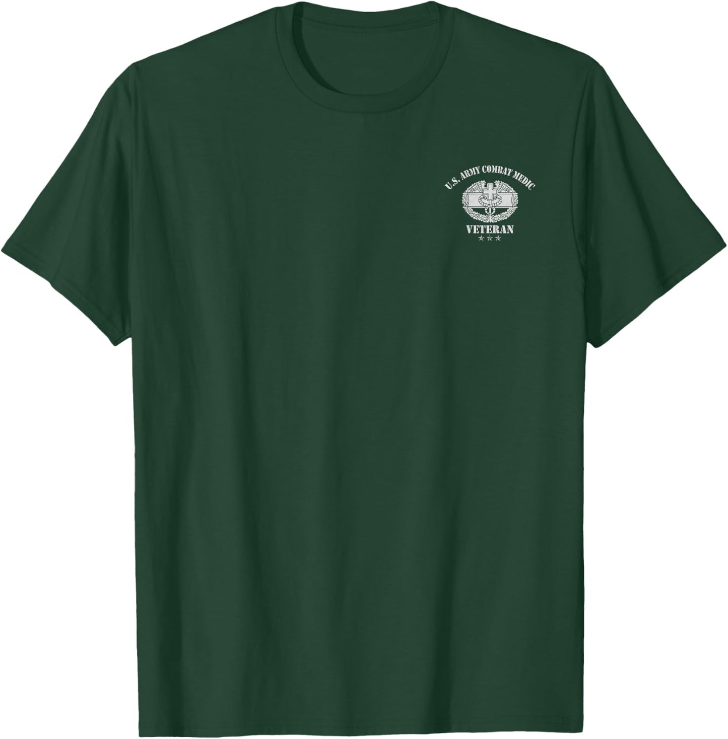 U.S Army Combat Medic Veteran Medical Military T-Shirt - T-Shirt | Forest