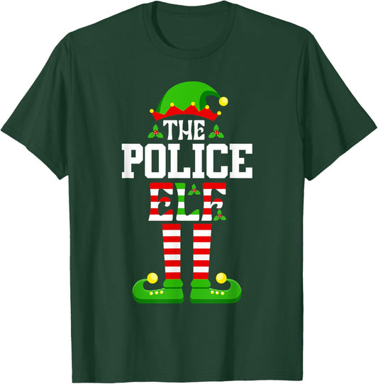 I'm The Police Elf Shirt Funny Christmas Family Matching T-Shirt - T-Shirt | Forest