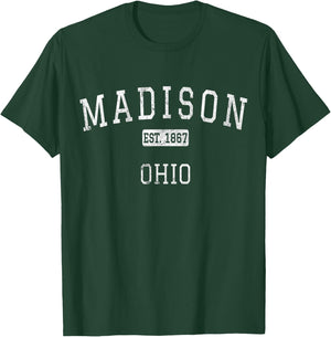 Madison Ohio OH Vintage T-Shirt - T-Shirt | Forest