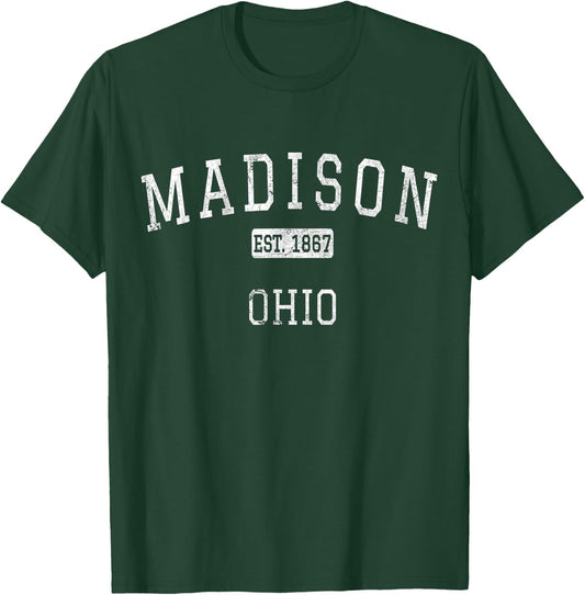 Madison Ohio OH Vintage T-Shirt - T-Shirt | Forest