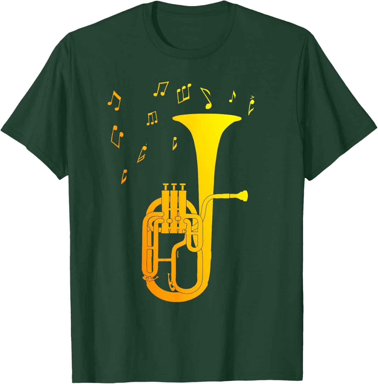 Simple Art for Brass Band An Alto Horn or Cool Tenor Horn T-Shirt - T-Shirt | Forest