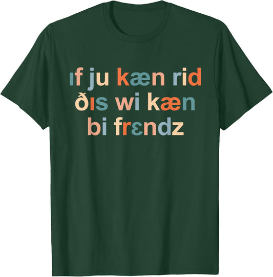 Speech Therapist IPA Phonetics Phoneme Funny SLP SLPA T-Shirt - T-Shirt | Forest